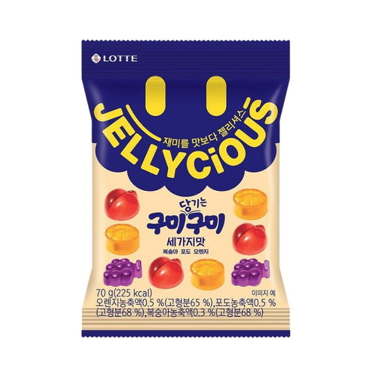 Lotte Jellycious Gummy Gummy Mix  (70 g)