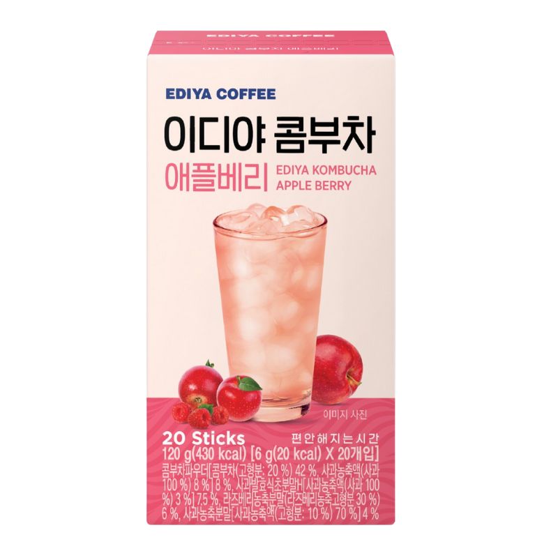 Kombucha Apple Berry (120g) 20 Sobres