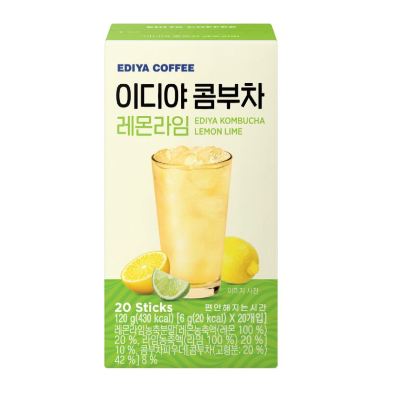 Kombucha Lima Limón (120g) 20 Sobres