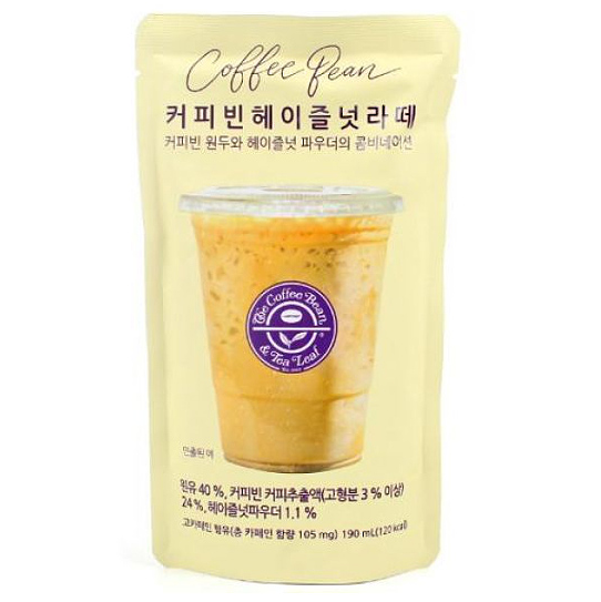 Coffee Bean Hazelnut Latte (190ml)